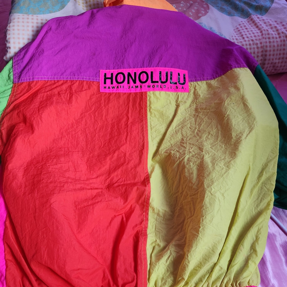 Colorful Jams World Windbreaker Jacket - Picture 7 of 7
